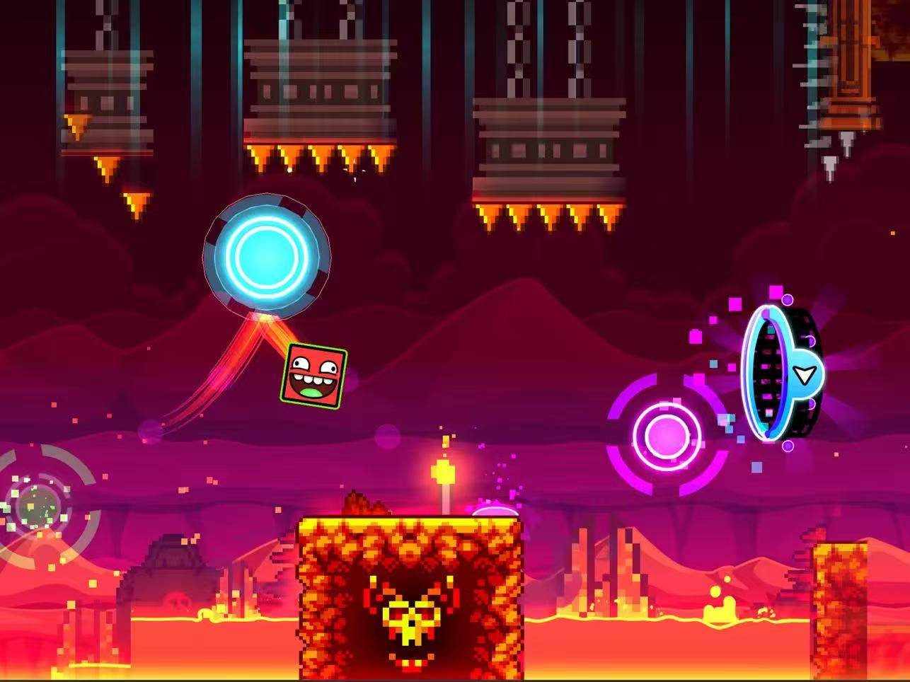 【英文版】几何冲击、几何冲刺geomrtry dash【音乐节奏】