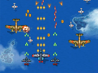 【国际服】1945雷电飞机射击游戏【飞行射击】